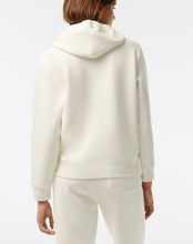 Load image into Gallery viewer, Lacoste x Bandier Loose Fit Cotton Blend Hoodie in White