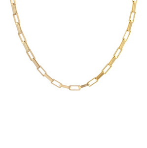 Kris Nations Box Chain Necklace - Gold Filled