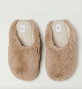 Skin Wilma Plush Clog in Nutmeg