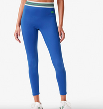 Load image into Gallery viewer, Lacoste x Bandier Multi Stripe Legging in Cobalt/Green/Navy