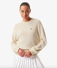 Load image into Gallery viewer, Lacoste x Bandier Crew Sweater in Ivory - FINAL SALE