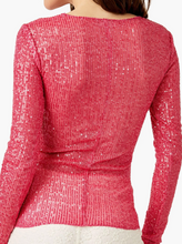 Load image into Gallery viewer, Free People Gold Rush L/S Tee in Hot Pink - FINAL SALE
