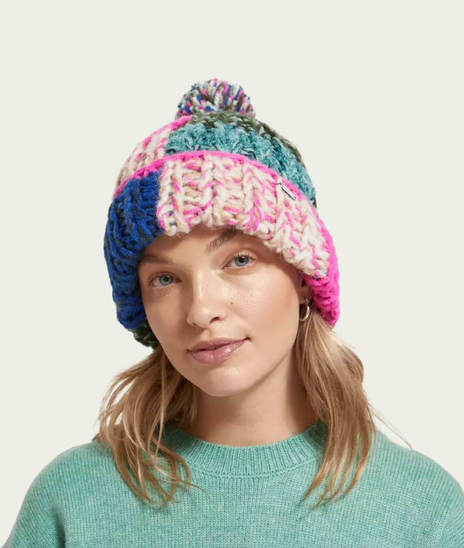 Scotch and Soda Hand-Knit Bobble Hat