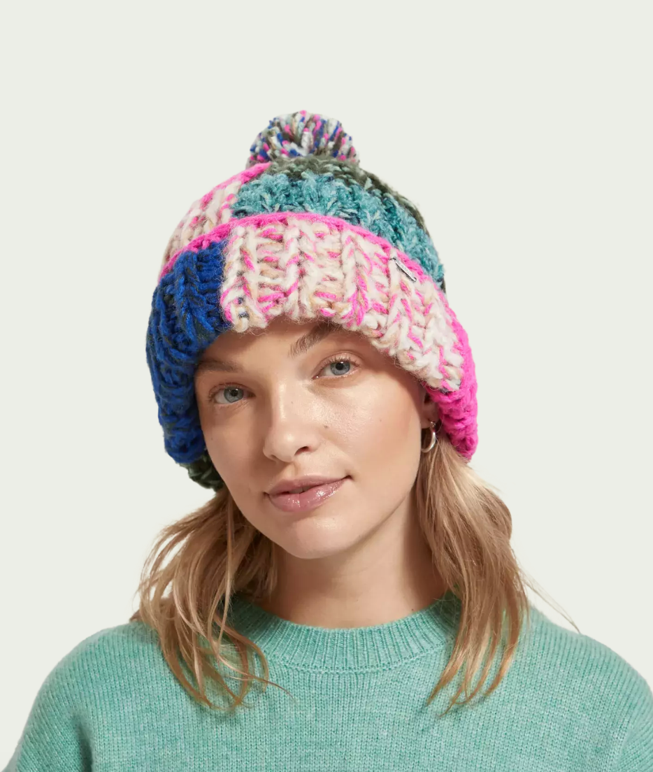 Scotch & Soda Hand-Knit Bobble Hat