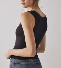 Load image into Gallery viewer, Free People Clean Lines Muscle Cami in Black