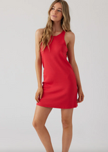 Load image into Gallery viewer, Sol Angeles Rib Racer Tank Dress in Poppy