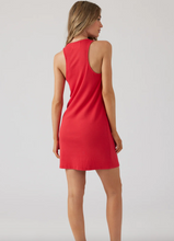 Load image into Gallery viewer, Sol Angeles Rib Racer Tank Dress in Poppy