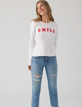 Load image into Gallery viewer, Sol Angeles Smile Crop Pullover in Ecru