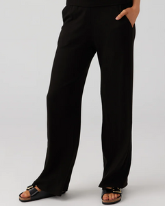 Sol Angeles Rib Culotte Pant in Black
