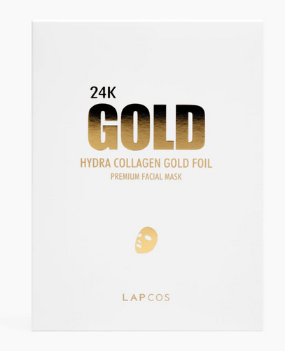Lapcos 24K Gold Hydra Collagen Gold Foil Premium Face Mask