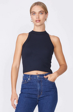Load image into Gallery viewer, Stateside 2x1 Rib 90&#39;s Tank in Black