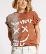 Load image into Gallery viewer, One Teaspoon Good Vibes Only Oversized Hand Dyed Tee