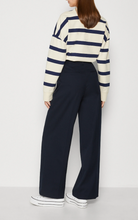 Load image into Gallery viewer, Scotch &amp; Soda Hana Nautical Wide Leg Pant in Navy