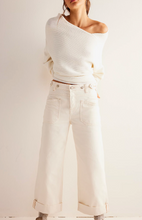 Load image into Gallery viewer, Free People Palmer Cuffed Jeans in Eggshell