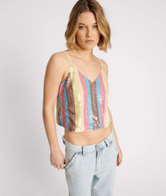Load image into Gallery viewer, One Teaspoon Hand Sequin Ibiza Luxe Party Cami Top