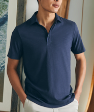 Load image into Gallery viewer, Faherty Mens Sunwashed Polo Navy