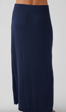 Load image into Gallery viewer, Sol Angeles Rib Slit Skirt in Indigo