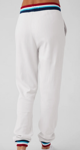 Sol Angeles Flag Jogger in White