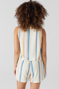 Sol Angeles Eva Tank in Sonoma Stripe Sunset