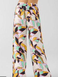 Sol Angeles Kate Linen Pant in Cassie Floral