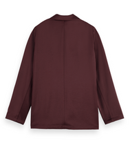 Load image into Gallery viewer, Scotch and Soda Satin Blazer in Dark Bordeaux - FINAL SALE