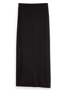 Scotch and Soda Draped Jersey Skirt in Black - FINAL SALE