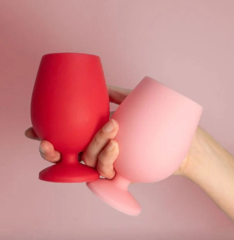Porter Green Stemm Silicone Unbreakable Wine Glasses
