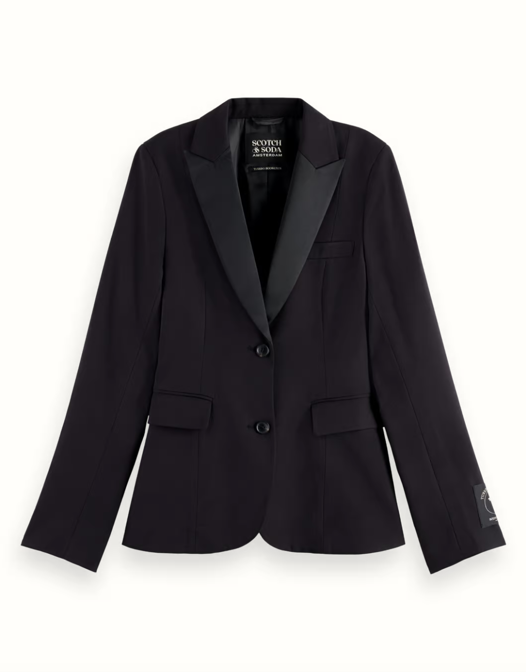 Scotch and Soda Tuxedo Blazer in Black