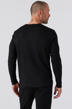 Load image into Gallery viewer, Sol Angeles Men&#39;s Elm Henley in Black
