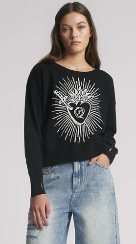 One Teaspoon Heart O Steel Knit Jumper - FINAL SALE