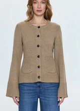 Load image into Gallery viewer, Pistola Dani Cinched Waist Cardigan - Toasted Wheat