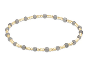 enewton Gemstone Gold Sincerity Pattern 3mm Bead Bracelet - Labradorite