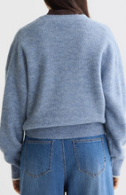 Load image into Gallery viewer, Scotch and Soda Fuzzy Crew Neck Pullover in Faded Denim Melange