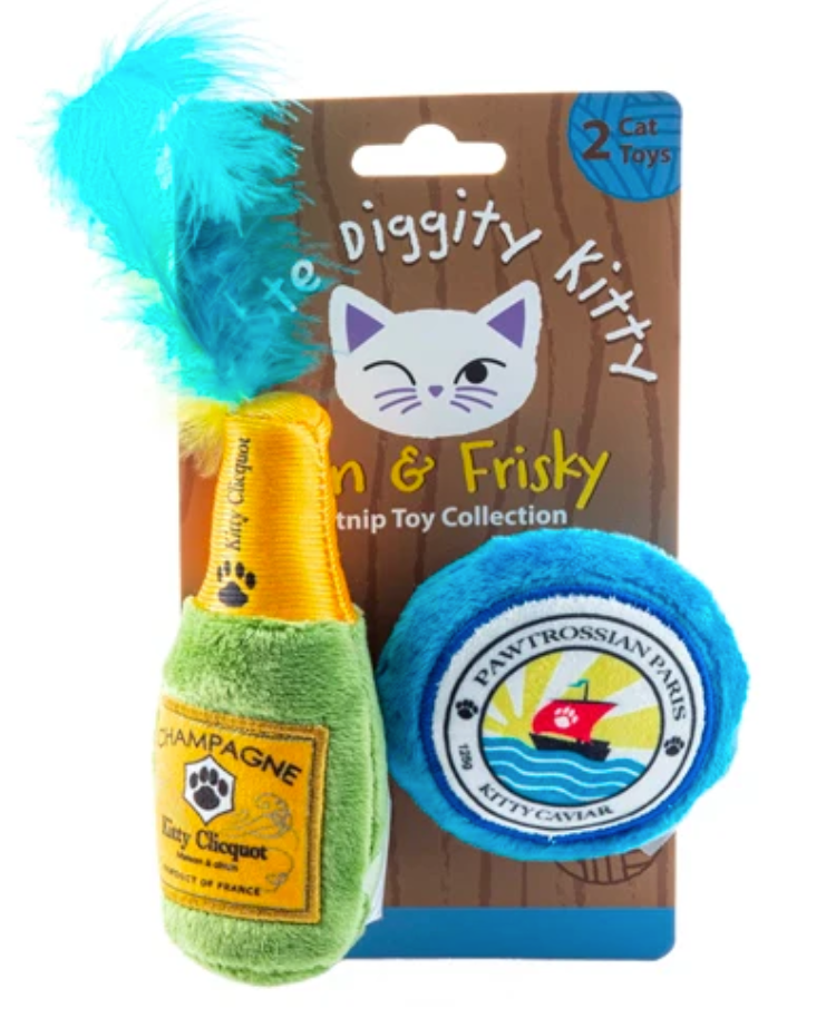 Haute Diggity Dog Kitty Clicquot (Bottle & Caviar) Organic Catnip