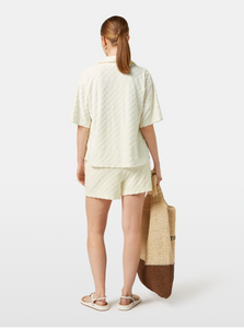 Scotch and Soda Towelling SS Shirt in Soft Ice - FINAL SALE