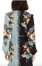 Load image into Gallery viewer, Farm Rio Snake Garden Mix LS Wrap Mini Dress