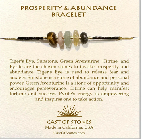 Cast of Stones Prosperity & Abundance Gemstone Bracelet