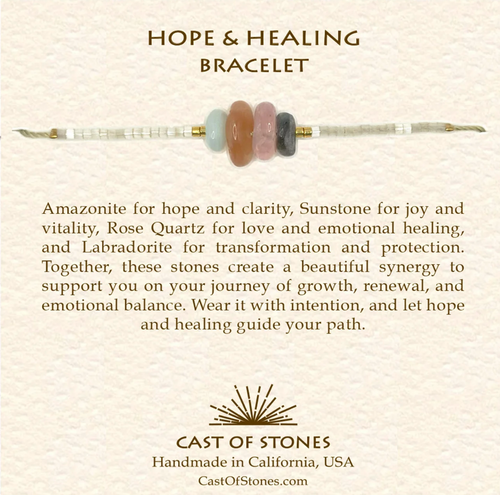 Cast of Stones Hope & Healing Gemstone Bracelet