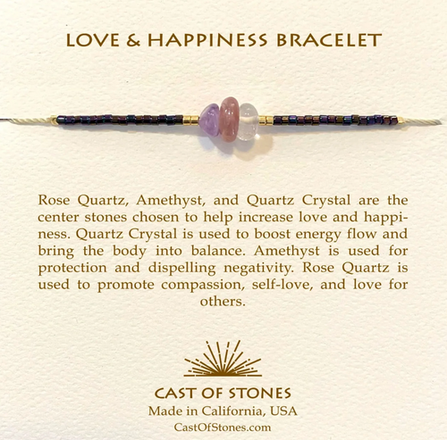 Cast of Stones Love & Happiness Gemstone Bracelet