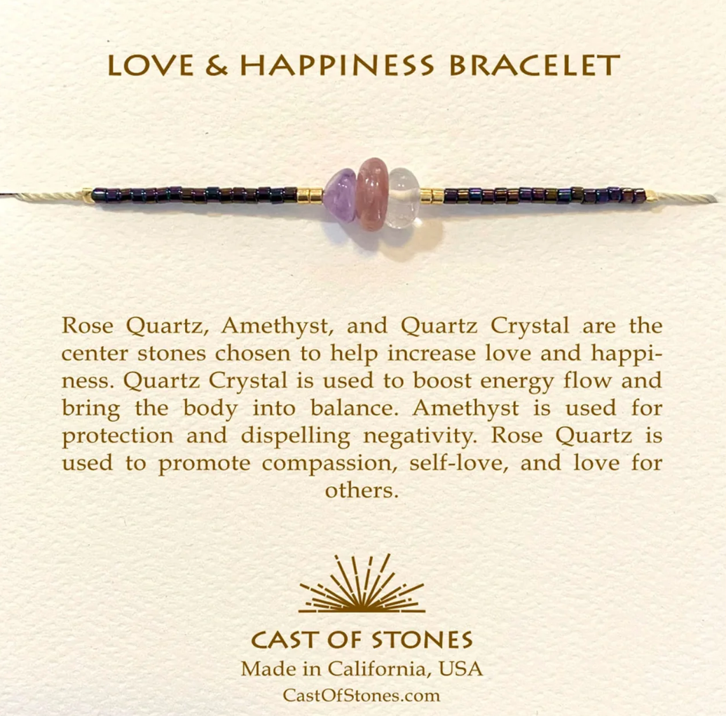 Cast of Stones Love & Happiness Gemstone Bracelet