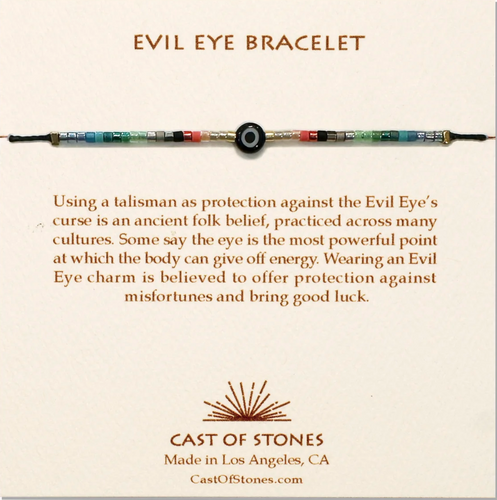 Cast of Stones Evil Eye Bracelet in Sunset Beach