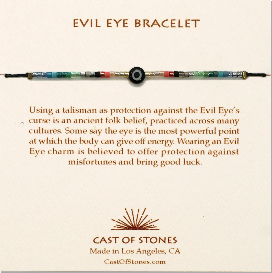 Cast of Stones Evil Eye Bracelet in Sunset Beach