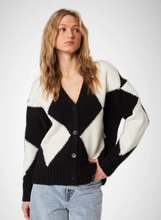 Load image into Gallery viewer, John + Jenn Jules Sweater in Caviar Argyle - FINAL SALE