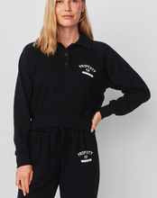 Load image into Gallery viewer, Sundry Raglan 1/2 Button Sweatshirt French Academy in Deep Navy