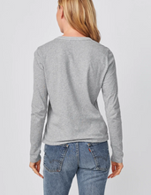 Load image into Gallery viewer, Sundry L/S Crew Le Ski Powder Slub in Heather Grey