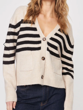 Load image into Gallery viewer, John + Jenn Stanley Sweater in Nougat Stripe