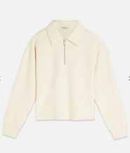 Load image into Gallery viewer, Scotch and Soda Zip Through Tencel Sweatshirt in Eggnog