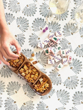 Load image into Gallery viewer, Mahjong Montage Mended Tablecloths - FINAL SALE
