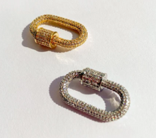 Load image into Gallery viewer, Goldfine Large Pave Clasp