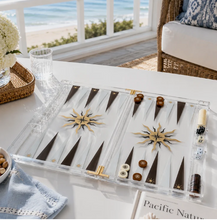 Load image into Gallery viewer, Maven Home Acrylic Backgammon Set, Compass